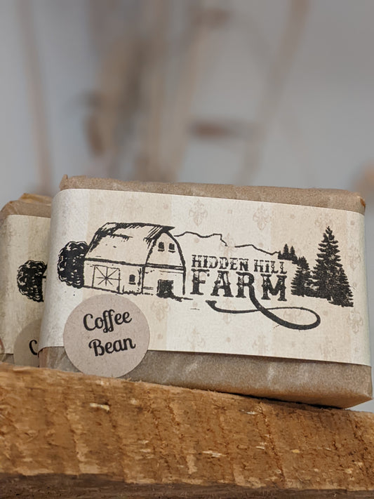 Coffee bean goat milk soap
