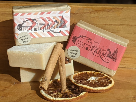 Cinnamon Orange Clove goat milk soap