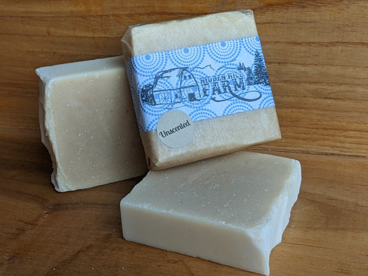 Unscented goat milk soap